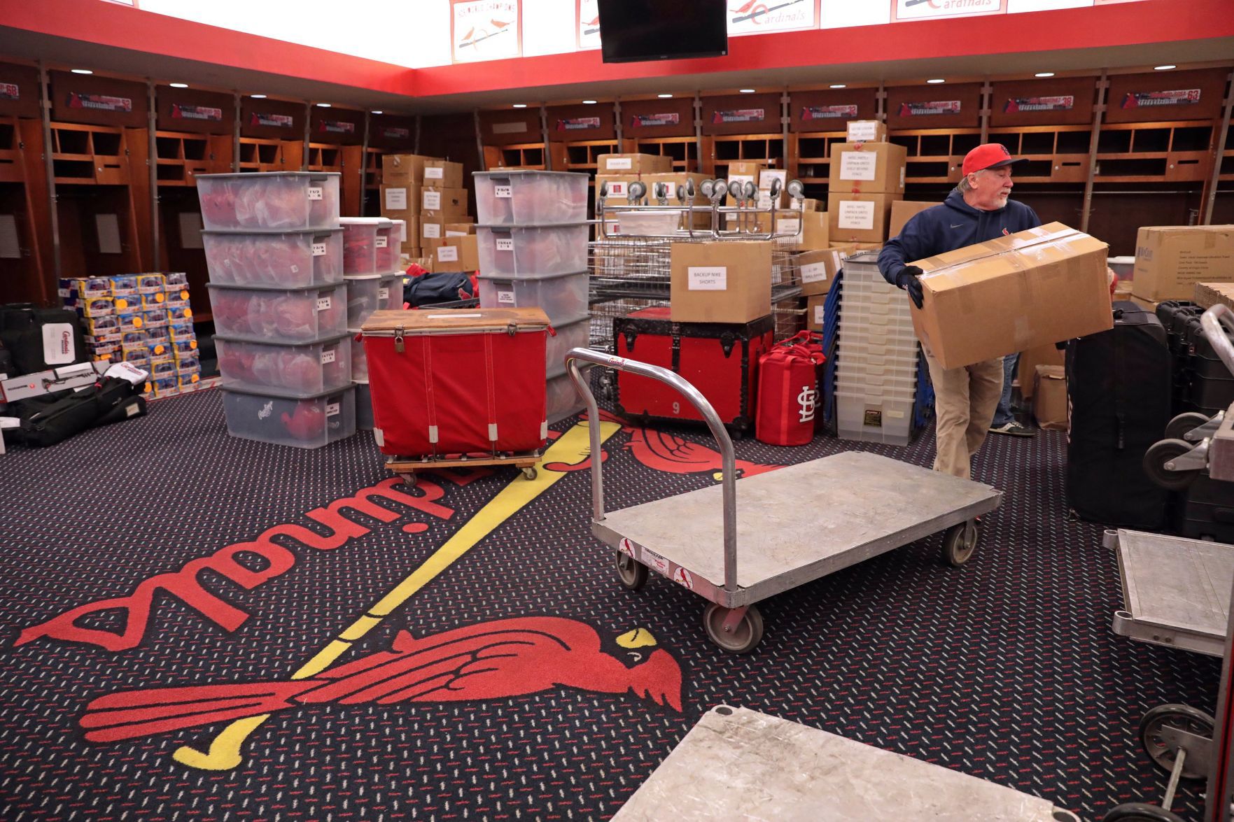 Cardinals pack up for spring training